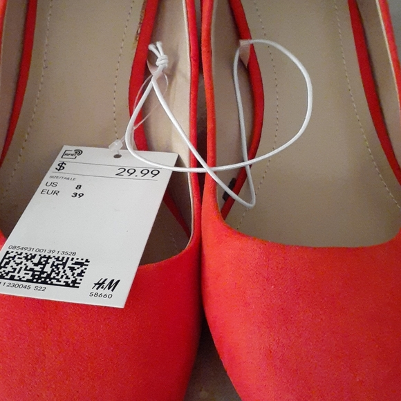 Nwt orange block heel pumps size 8 EU 39 - Picture 4 of 6